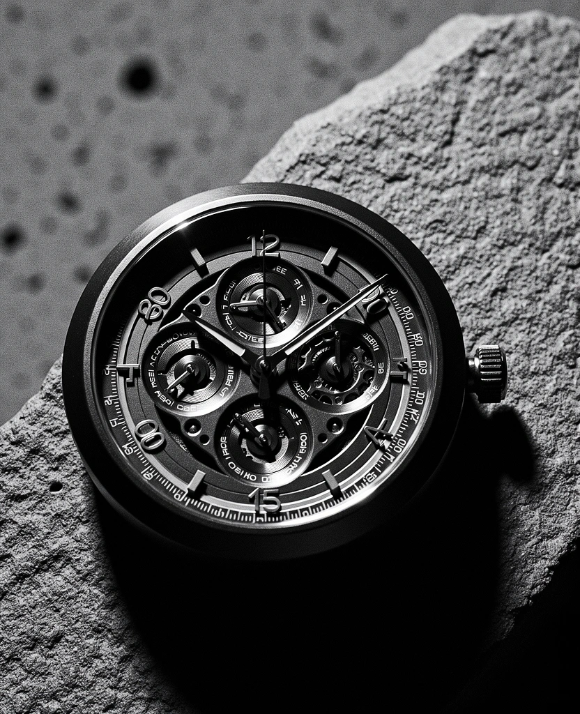 Minimalist chronograph watch